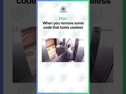 ❓ When you remove some code that looks useless… What have I done…🤯 #CodeMistakes