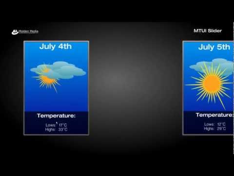 M2Touch Tutorial: Slider