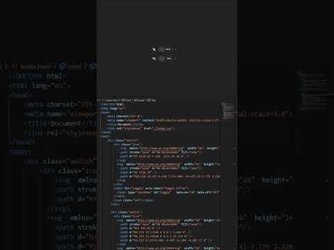 Toggle button HTML CSS #coding #shorts