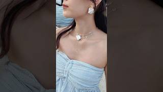 First time doin resin art, what do you think? | teardrop necklace #diy #resinart