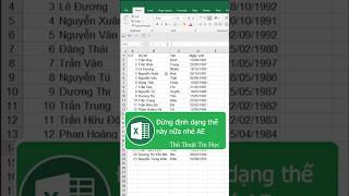 Định dạng dữ liệu chuyên nghiệp trong excel 🥰🥰🥰