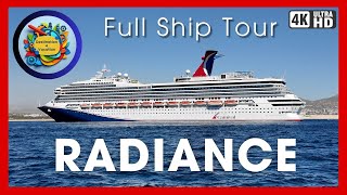 Carnival Radiance's Deck-by-Deck Ship Tour and Review  4K | Destination 4 Vacation