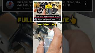 Hero Xtreme 125R Chain Maintenance At Home #shorts #youtubeshorts #bike #trending #viralvideo