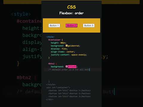 Flex box order using HTML CSS 🔥💯