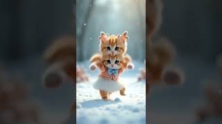 Boy & Girl Kitten Motercycle Dance | #cat #cute  #cutecat #funny #viralshort #cuteanimal #techtots