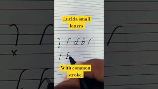Lucida small letters with common strokes#calligraphy #lucidacalligraphy #moderncalligraphy #music