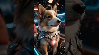Shetland Sheepdog patrols the universe in a space speedboat🚤🐶喜樂蒂牧羊犬戰警駕駛太空快艇在宇宙巡邏🪐#dog#cuteanimals#宇宙