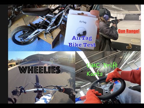 Air Tag Test on SurRon+ Drift Karts & Gun Range