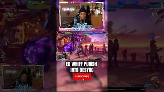 NASTY WHIFF PUNISH INTO A DE SYNC COMBO WITH ED