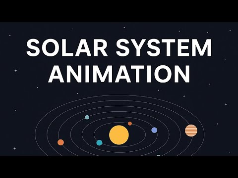 Solar system animation