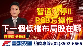 20250609 陳奇琛分析師｜智通漲停! PCB怎操作，下一個低檔布局股在哪｜台積電、奇鋐、智通、意藍、生合、台光電、金像電、富喬