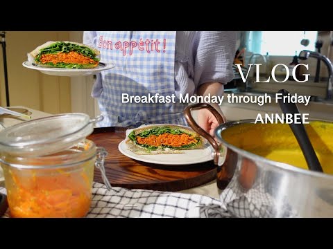 VLOG]5breakfast menus for 5 days/Breakfast for middle and high school students from Monday to Friday