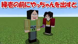 【Minecraft】新発見！継国緑壱の前にやっちゃんを出すと.. #shorts