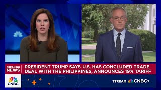 Trump says U.S. has concluded trade deal with the Philippines, announces 19% tariff