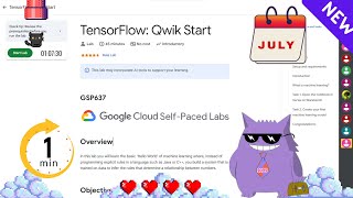 TensorFlow: Qwik Start | #2025 | #GSP637 |#qwiklabs |Solution