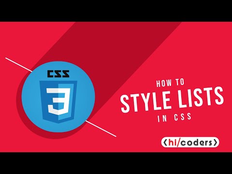 Styling lists in CSS
