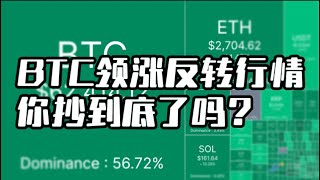 #btc 领涨反转行情，你抄到底了吗丨#哈里斯 支持率追平特朗普，好消息还是坏消息丨巴西批准全球首支#solana  ETF丨#奥运 概念meme币迅速走红，这个热点值不值得追呢？
