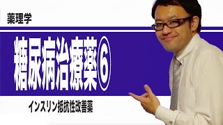糖尿病治療薬⑥（インスリン抵抗性改善薬）