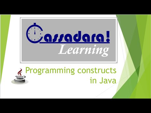 8. Programming Constructs in Java