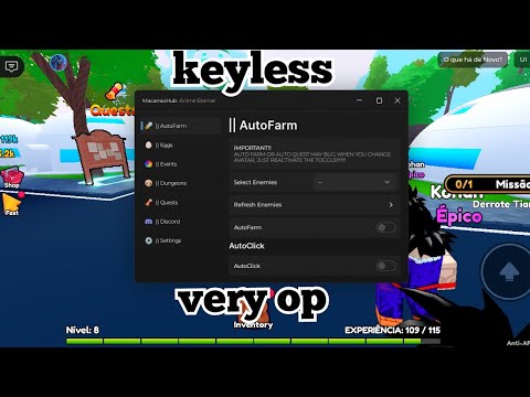 [🗡️] Anime Eternal Script | Auto Click, Auto Farm, Auto Dungeon, Auto Quests, Auto Hatch | Keyless