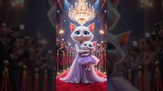 kitten become a fashion designer from street 👠💍 #aiediting #aistory #short #shortvideo.