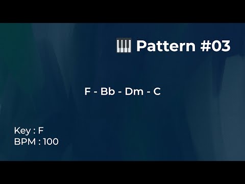 Pattern #03 – BPM 100 – Key F | Piano Loop Backing Track