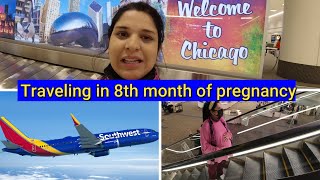 Traveling in 8th month of pregnancy| Risk or safe??| Indian family live in USA| Hindi vlog