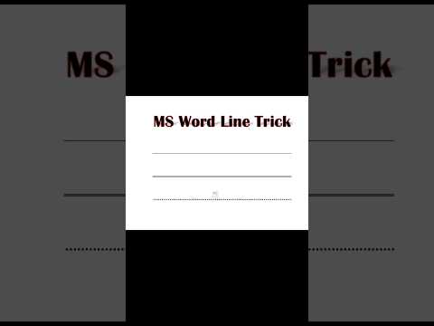 Ms word Line tricks Important questions in Ms word 🙏 राधे राधे 🙏