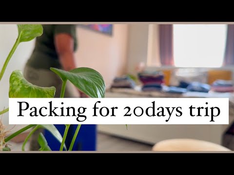 Packing for 20 days trip || moving all indoor plants to out door || last moment tickets and travel