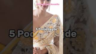 South actress looking hot in saree #rashmikamandanna #poojahegde #mrunalthaqure #top5sahil