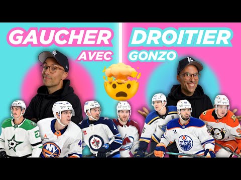Gauchers/Droitiers des 200 meilleurs pointeurs actuels de la LNH avec GONZO!