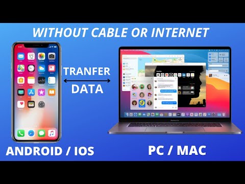 TRANSFER FILES DATA FROM ANDROID MOBILE TO  PC WITHOUT CABLE OR INTERNET FREE   #mobiles #tech #pc