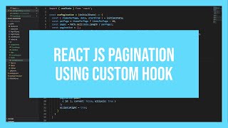 ReactJS pagination using custom hook