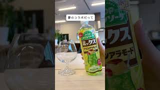 #POP #メロンソーダ #炭酸飲料 #ミックス プリンアラモード #サントリー #期間限定 #2024年12月10日発売 #新商品 #いわゆるソフトドリンクのお店