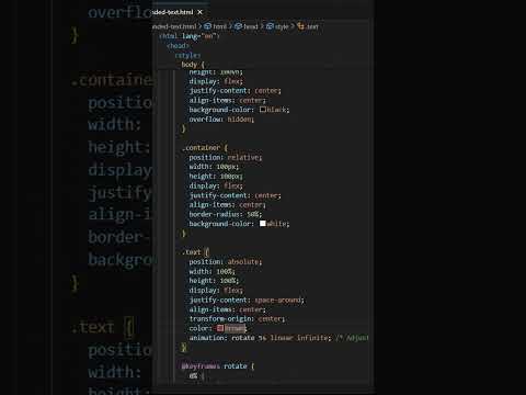 Text rotating css #coding #webdesign #css #cssanimation