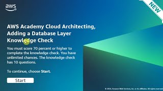 Module 6 Knowledge Check Answers | Adding a Database Layer | AWS CLOUD ARCHITECTING | New & Updated