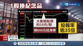 零股交易升溫! 王品.大魯閣買1股也能換紀念品 宏達電送摺疊椅│記者 張珈瑄 王承偉│【台灣要聞。先知道】20210414│三立iNEWS