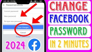 Change Your Facebook Password 2024 || How to change Facebook password 2024 || #awsm #fb #app #hindi