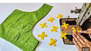 New model blouse design cutting and stitching|blouse design back neck|blouse designs 