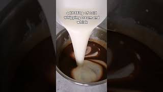 Chocolate whipped ganache in a few steps!