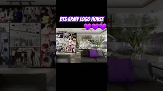 BTS Army Logo House 💜 #bts #house #btsarmy #shorts #guess #logo #telugu #lifegoeson #home #interior