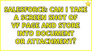 Salesforce: Can I take a screen shot of VF page and store into document or attachment?