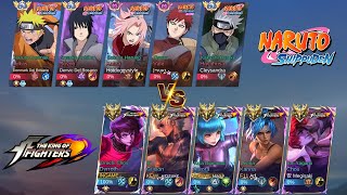 5v5 NARUTO VS KING OF FIGHTER SQUAD!! THE BATTLE OF THE BEST COLLAB ANIME!🔥-MLBB