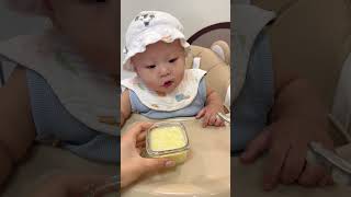 7-month-old babies can eat porridge. I arranged for my son to have yam porridge ten times