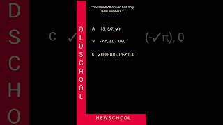 Choose only the Real Numbers #realnumbers #imaginarynumbers