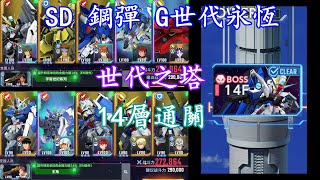 【SD 鋼彈 G世代永恆】- 【世代之塔 】 - 14層通關
