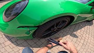 Porsche 992 front turn signal replacement - Amber to Clear!!  Easy, quick, impactful mod.