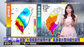 【淑麗氣象】大雷雨即時訊息 高雄、屏東、台東大雷雨持續@newsebc