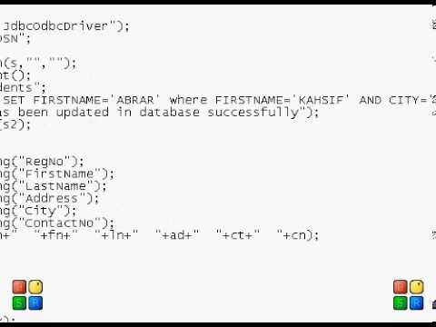 update record java jdbc, java oop.avi