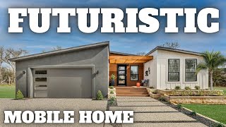 MOST FUTURISTIC triple wide mobile home I've toured! Prefab House tour